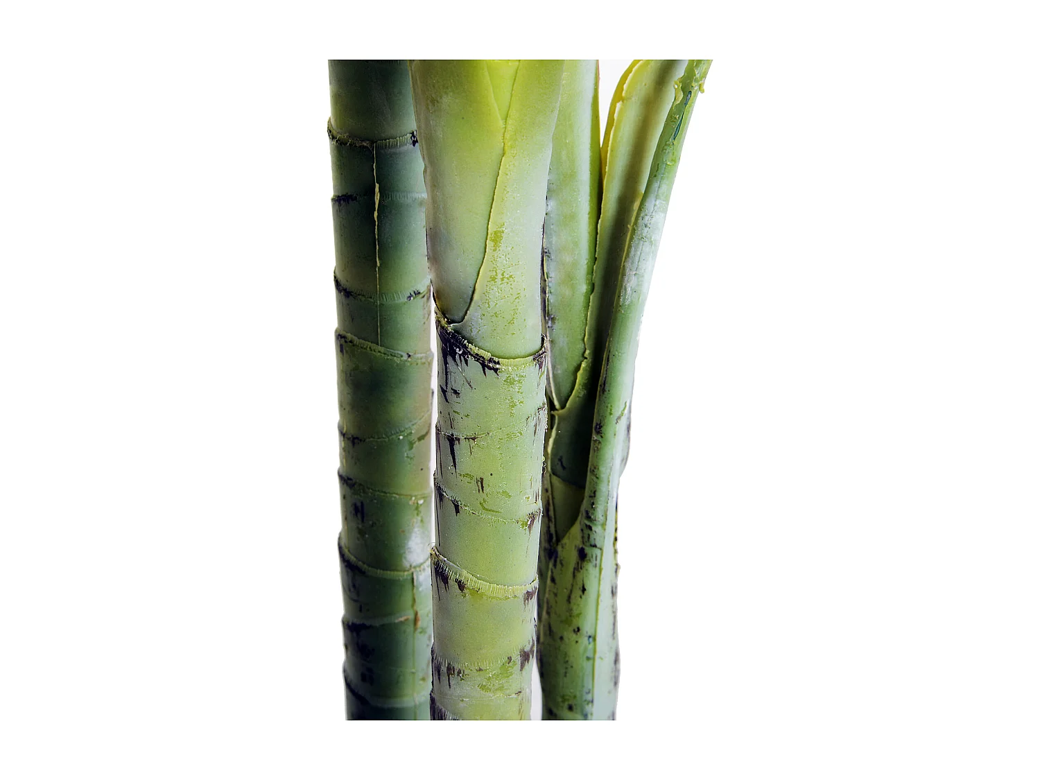 Palmier artificiel décoratif, 19 feuilles, pot en ciment, vert (18x18x150cm)