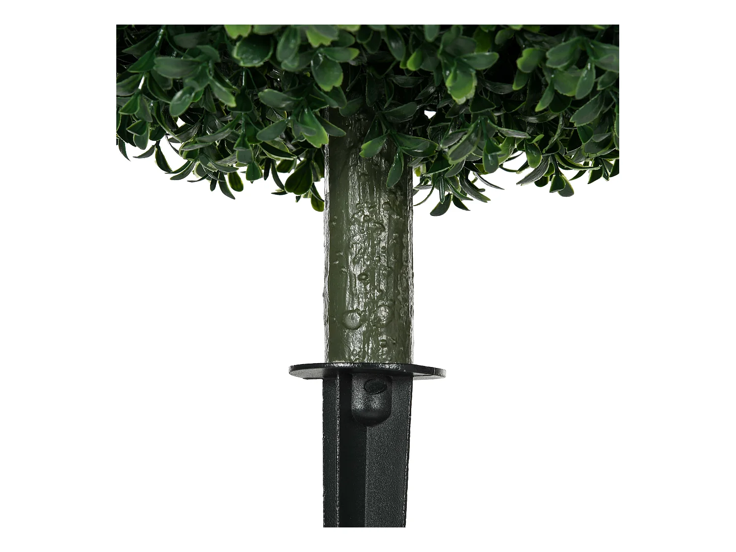Buxus artificiel avec tige, UV-protégé, plastique, vert (40x40x70 cm)