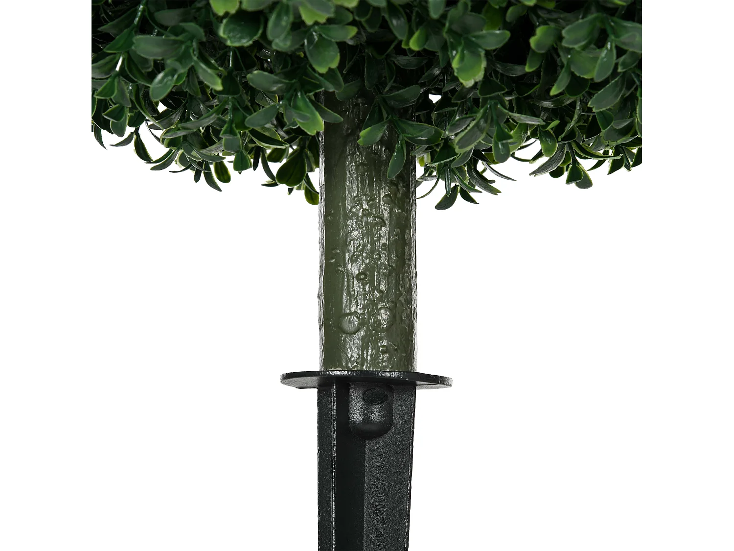 Buxus artificiel avec tige, UV-protégé, plastique, vert (40x40x70 cm)