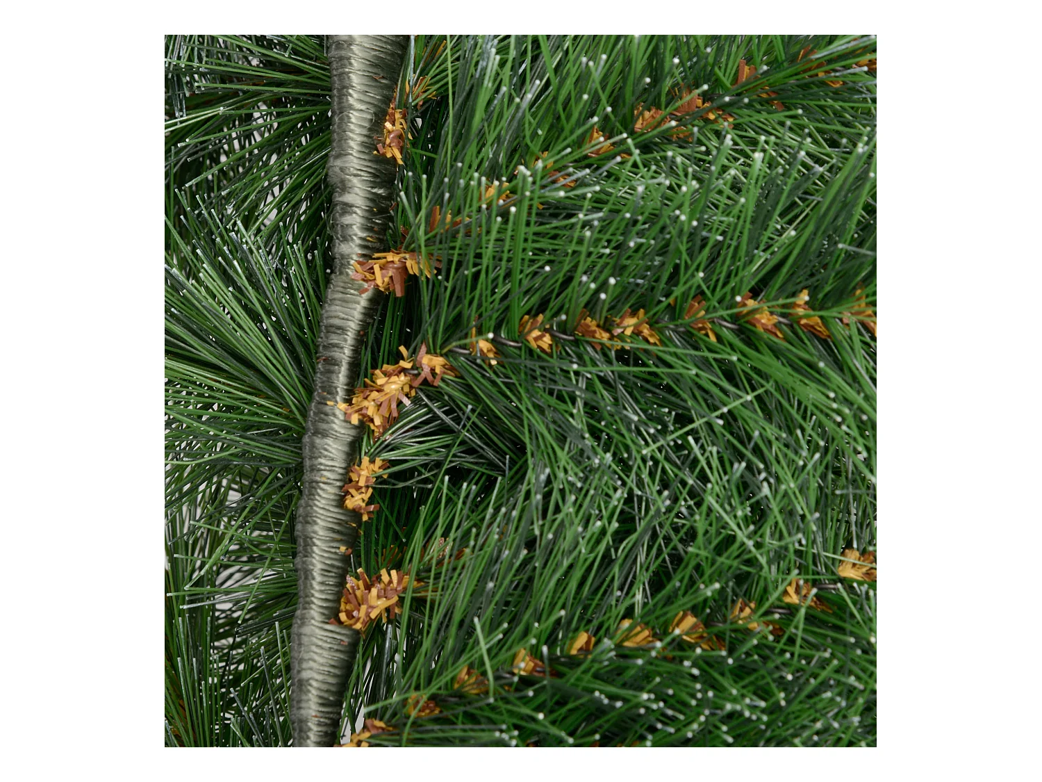 Guirlande de Noël artificielle 1,8 m avec 160 branches, décorative pour escalier et cheminée, flammée, en plastique vert (180x30x30 cm)