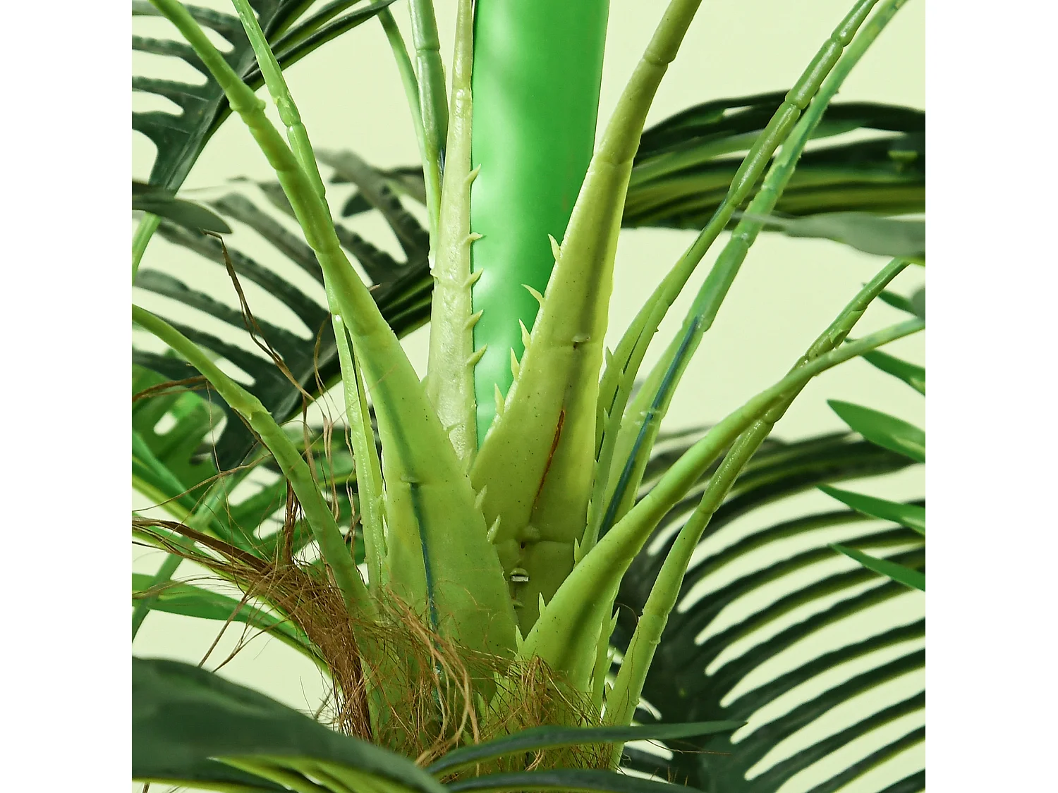 Plante artificielle Palme, 160 cm, 36 branches, décor de jardin et intérieur, plastique, vert (16x16x160 cm)