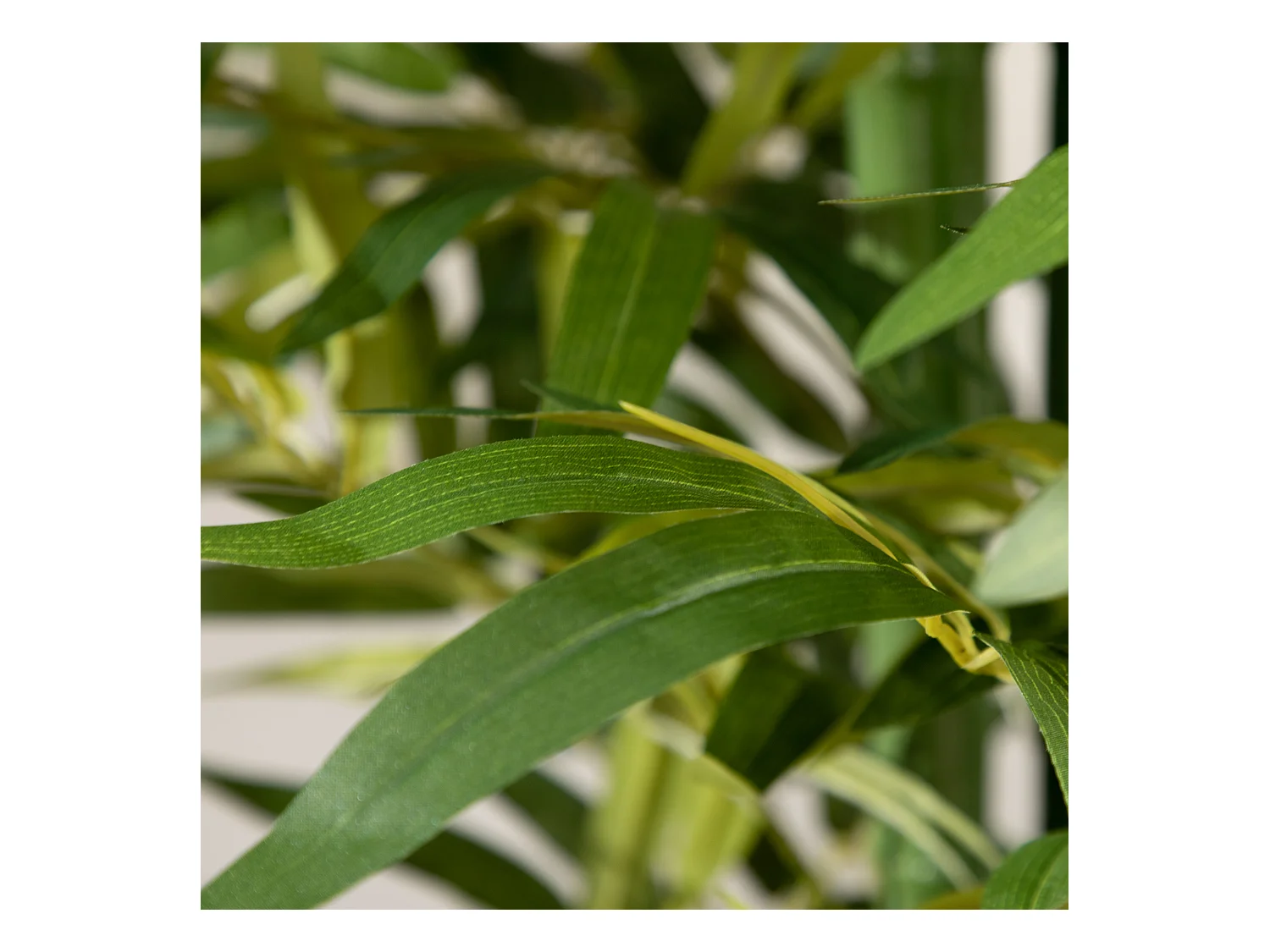 Kunstbamboe plant 180 cm, met decoratieve cementpot, voor binnen, groen (17x17x180 cm)