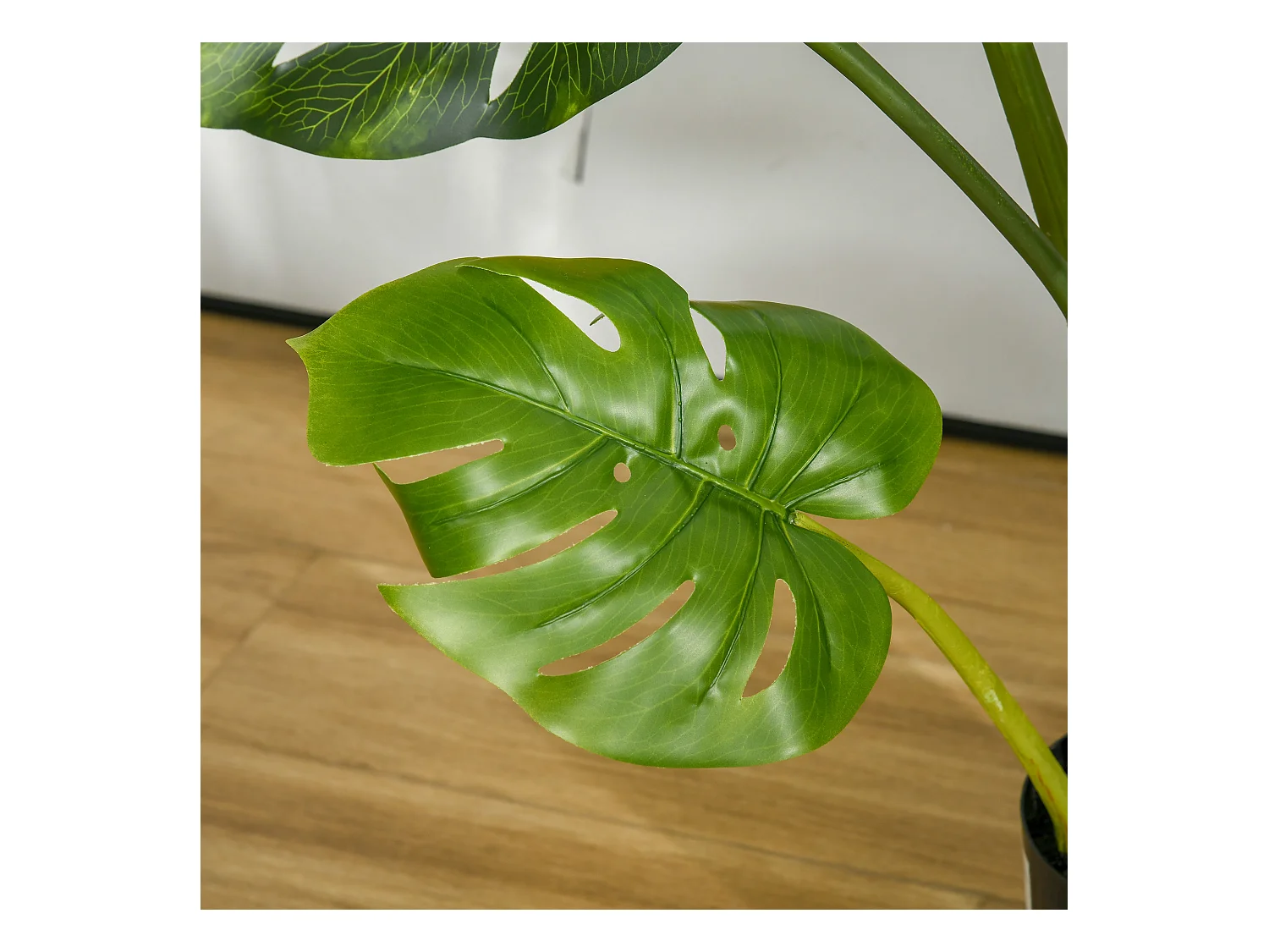 Plante artificielle Monstera, 110 cm, plastique, vert (17x17x110 cm)