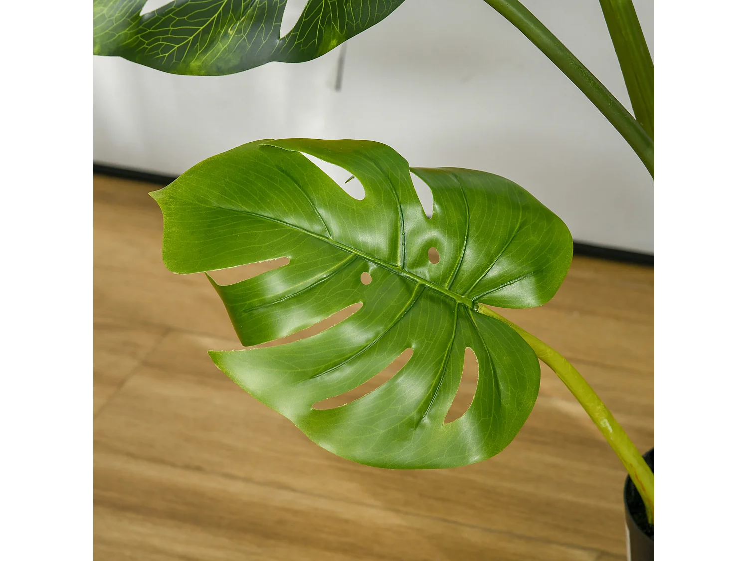 Plante artificielle Monstera, 110 cm, plastique, vert (17x17x110 cm)