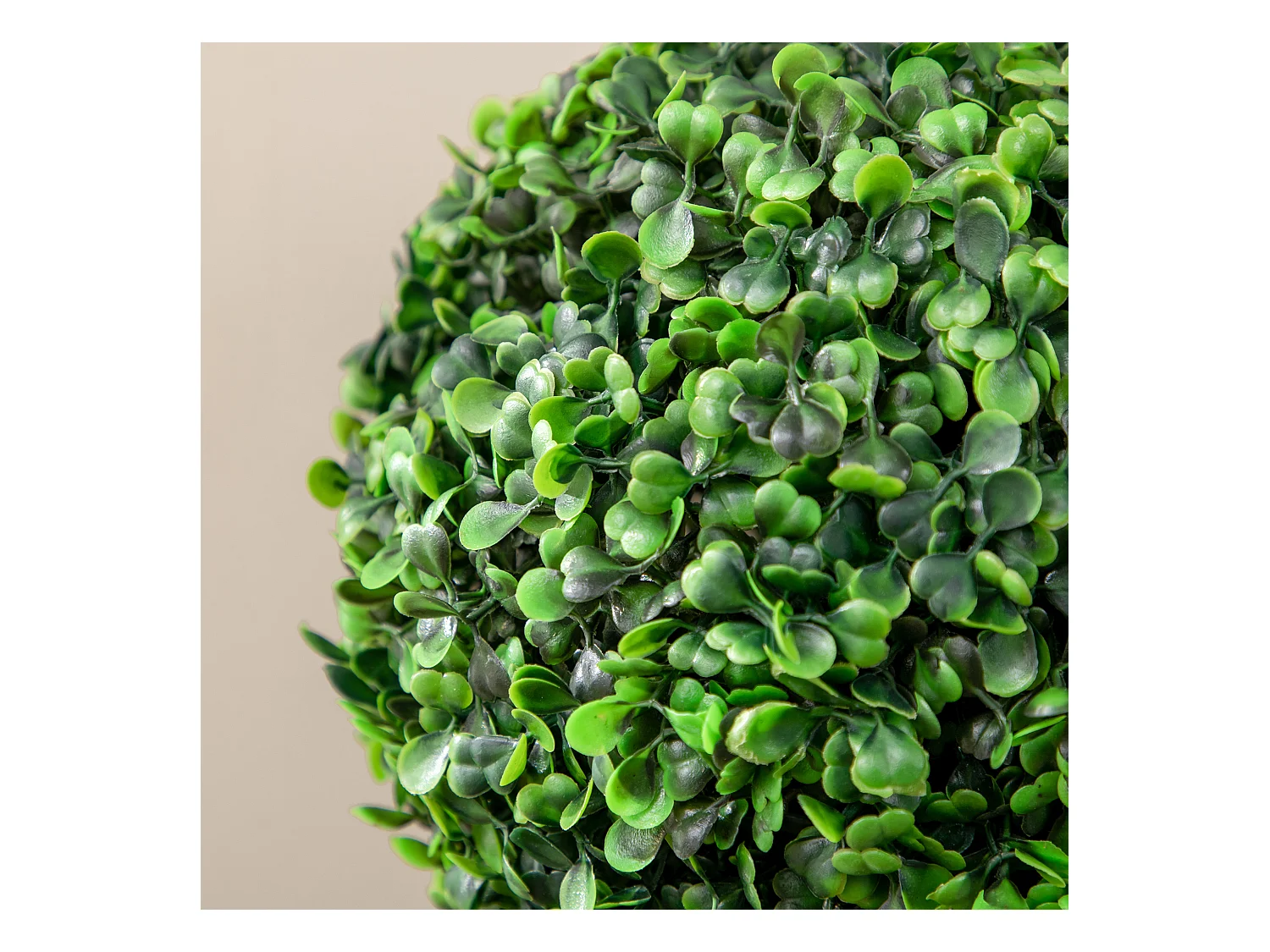 Set de 2 buis artificiels UV résistants, plante décorative avec pot, PEVA, vert (20x20x60 cm)