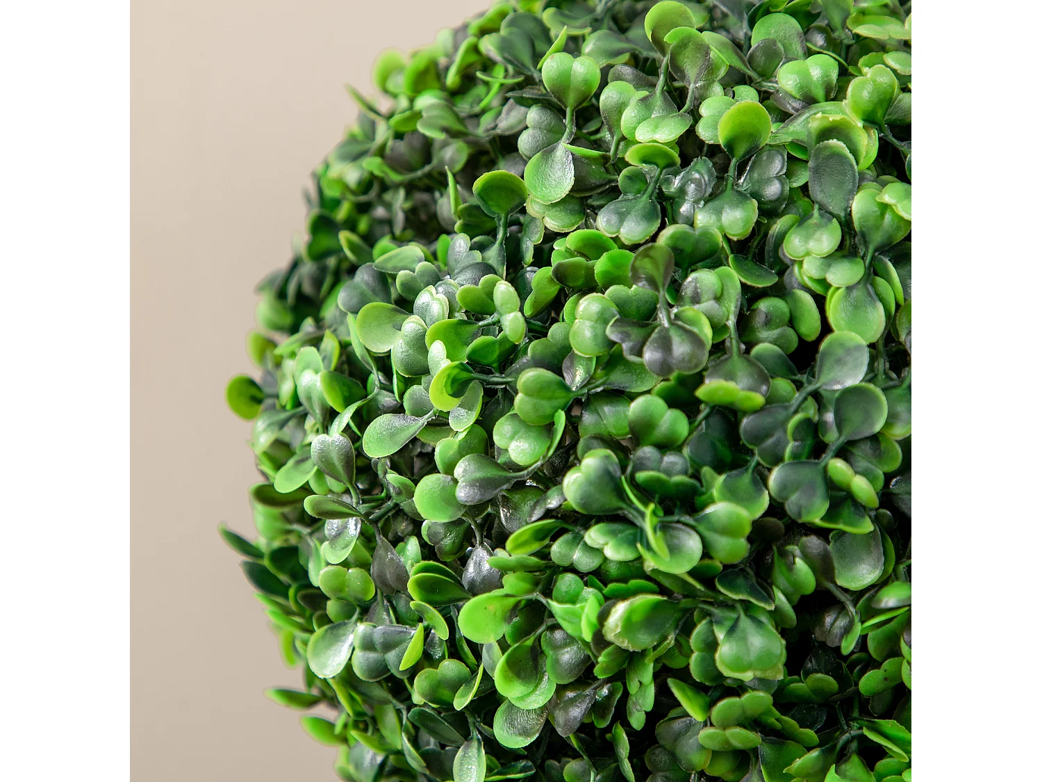 Set de 2 buis artificiels UV résistants, plante décorative avec pot, PEVA, vert (20x20x60 cm)