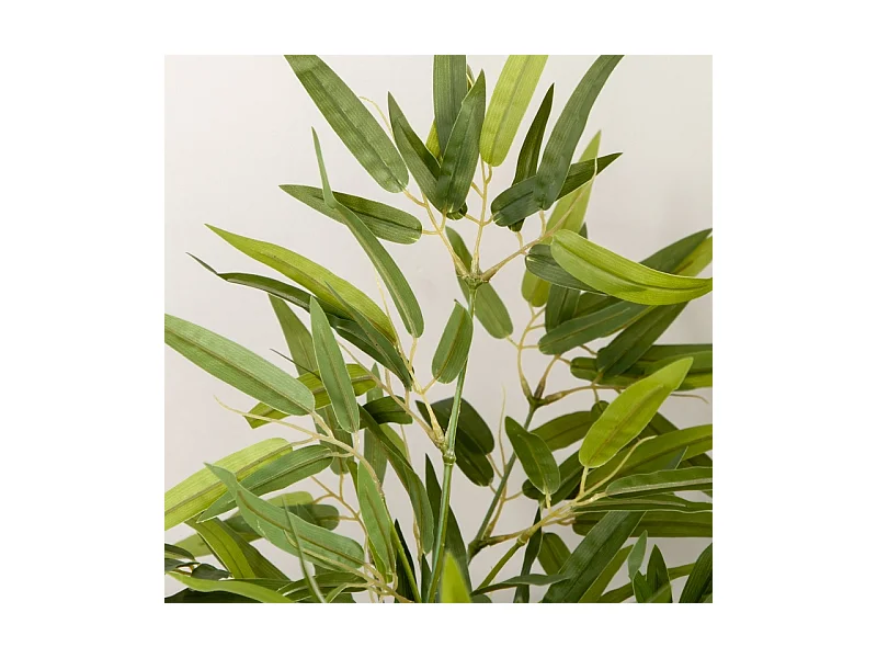 Bambou artificiel 90 cm avec pot, plastique, vert (15x15x90 cm)
