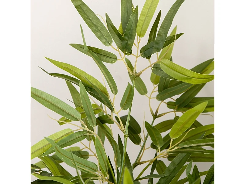 Bambou artificiel 90 cm avec pot, plastique, vert (15x15x90 cm)