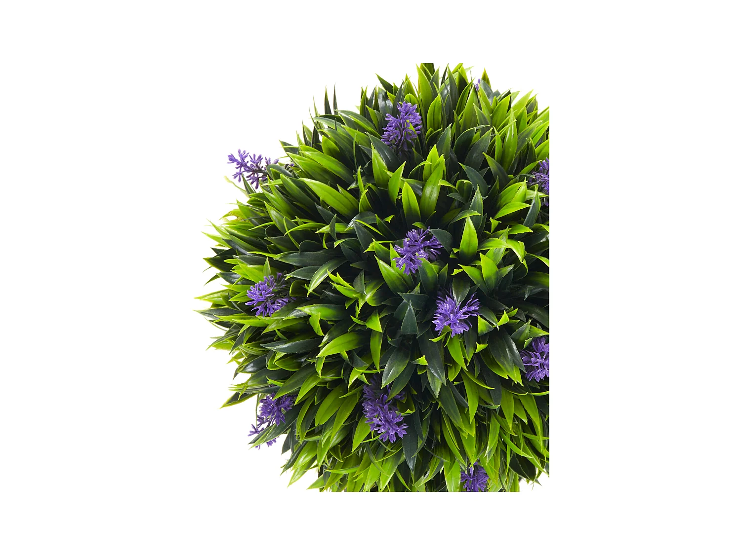 Kunstlavendelplanten, 2 stuks, met pot en kunstmos, 60 cm, groen (24x24x60 cm)