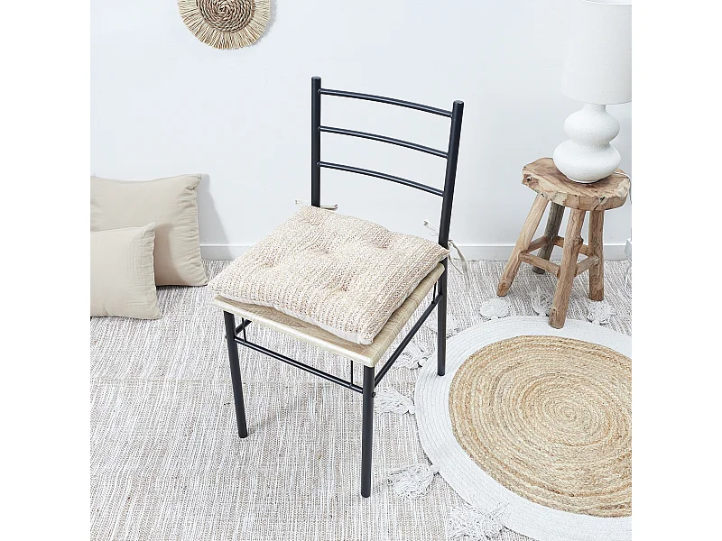 Galette De Chaise 40x40cm Marron