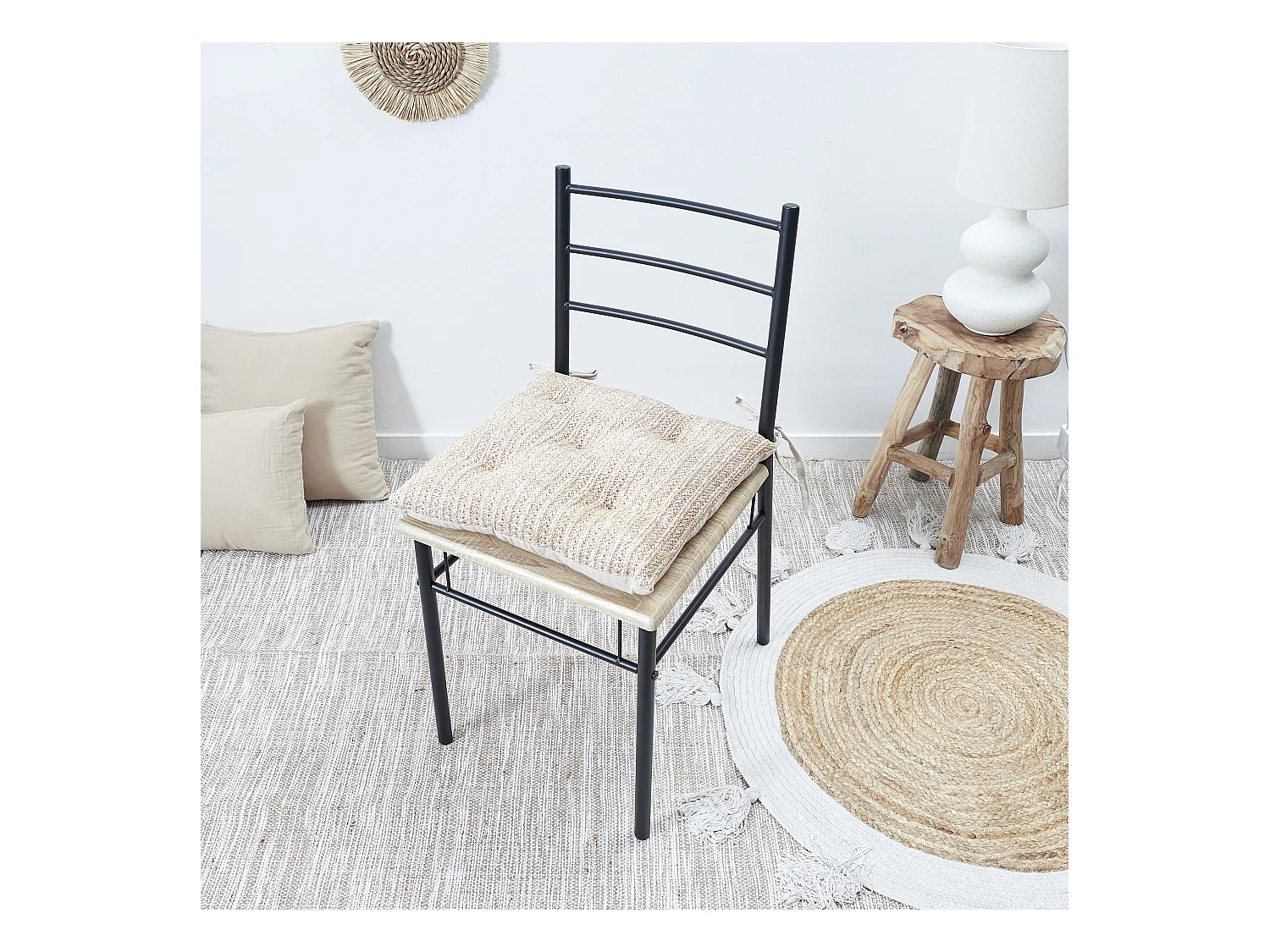 Galette De Chaise 40x40cm Marron