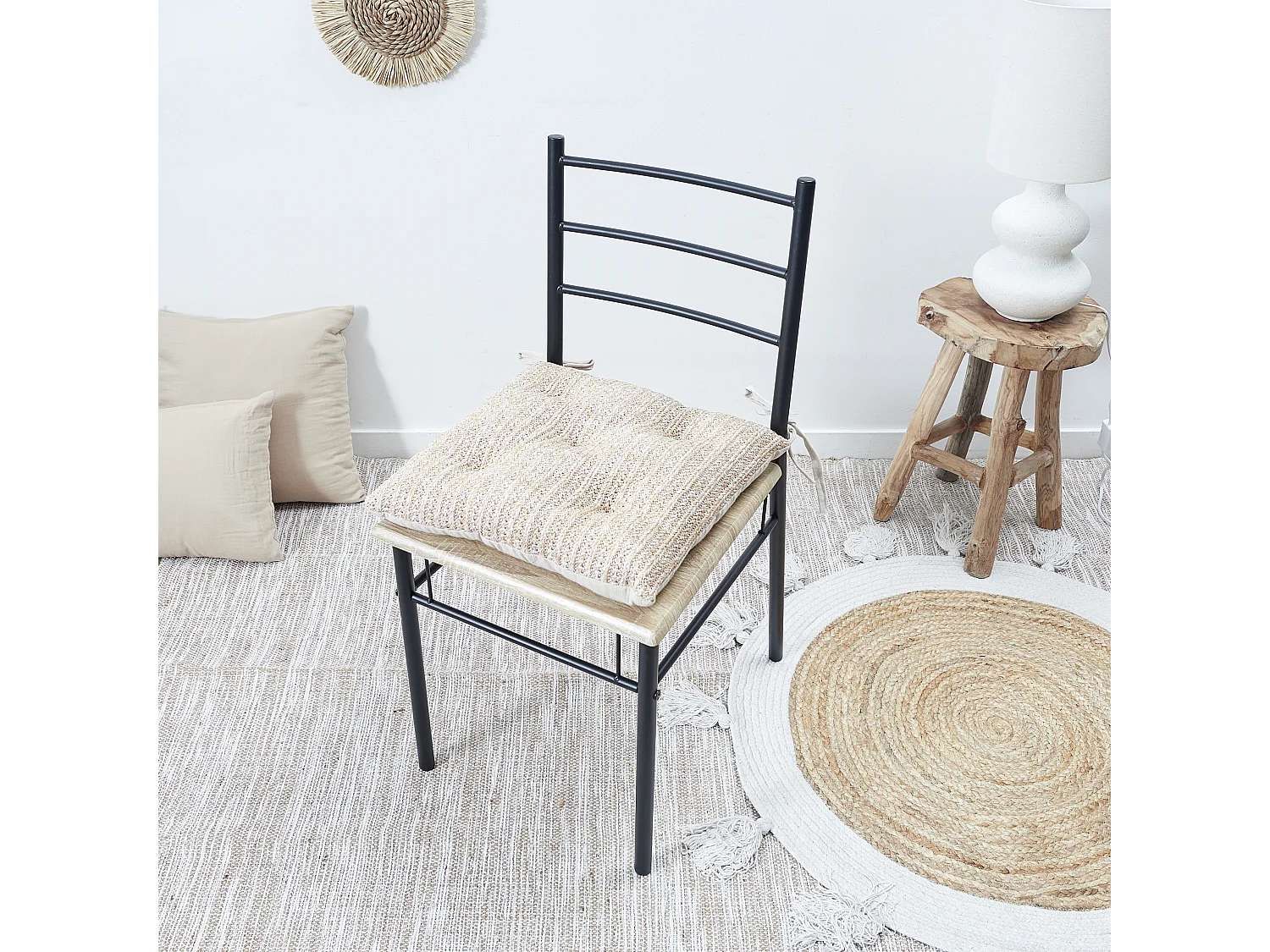 Galette De Chaise 40x40cm Marron