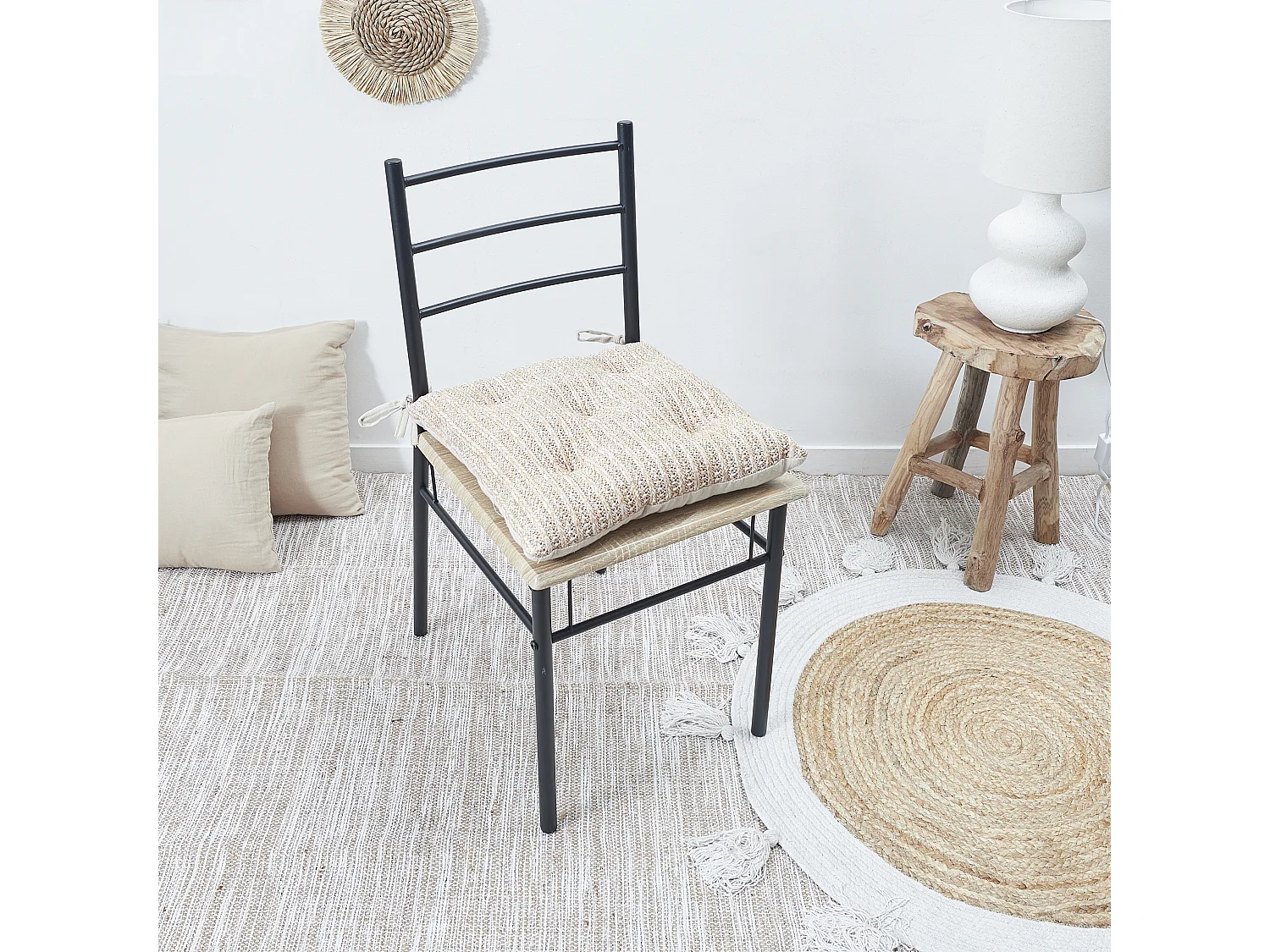 Galette De Chaise 40x40cm Marron