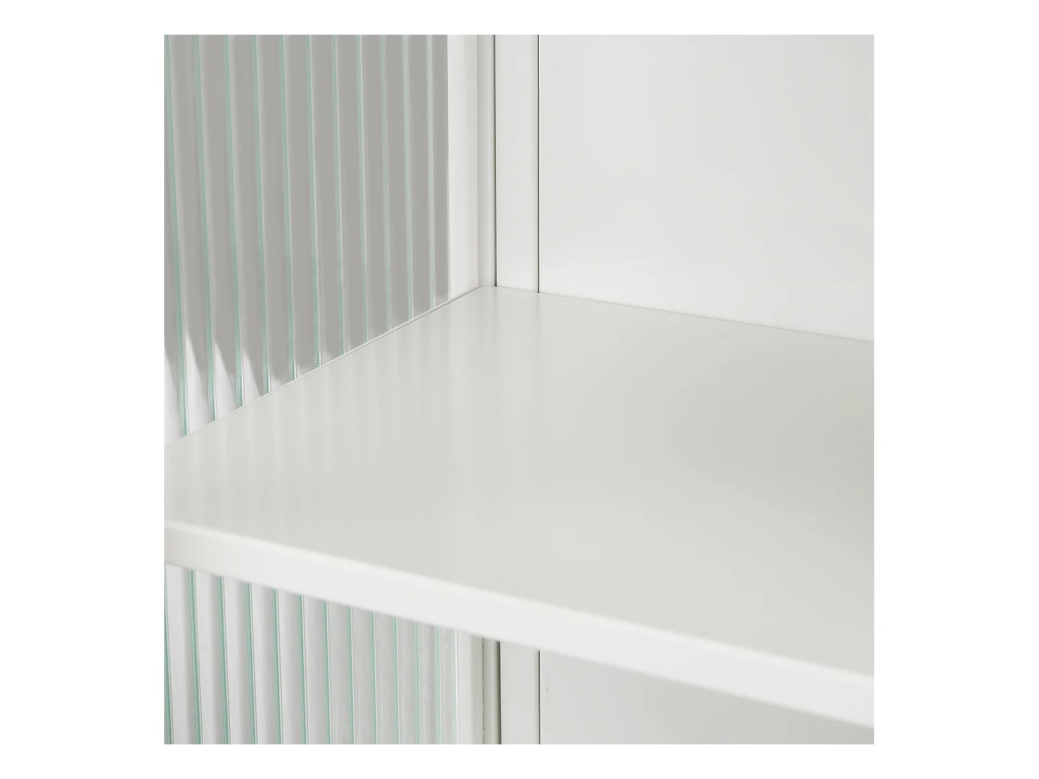 Cabinet mural moderne à portes en verre, étagères ajustables, porte-serviettes, blanc (60x23x78 cm)