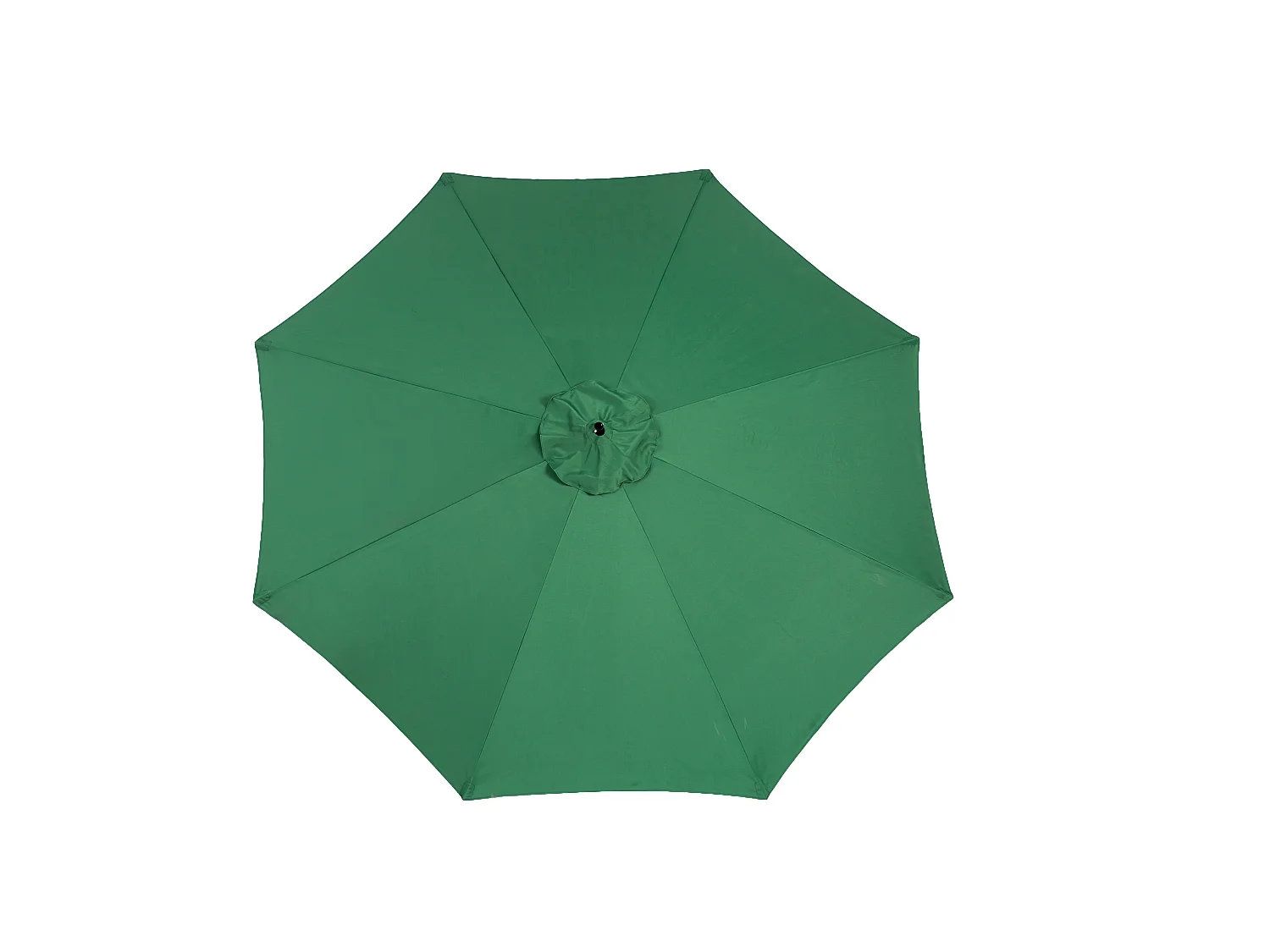 Parasol extérieur double face rectangulaire avec manivelle, structure en acier, vert foncé (4,5x4,5x3m)