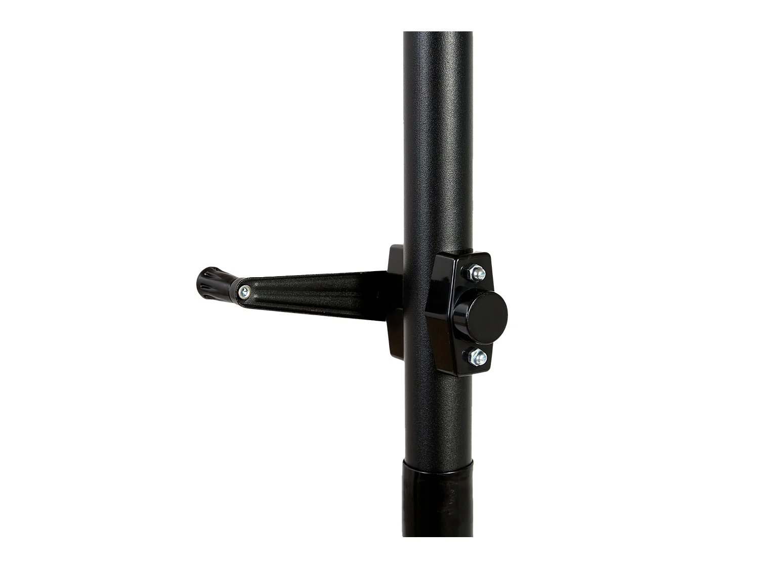 Parasol extérieur double face, rectangulaire avec manivelle, acier, vert foncé (274x213x200 cm)