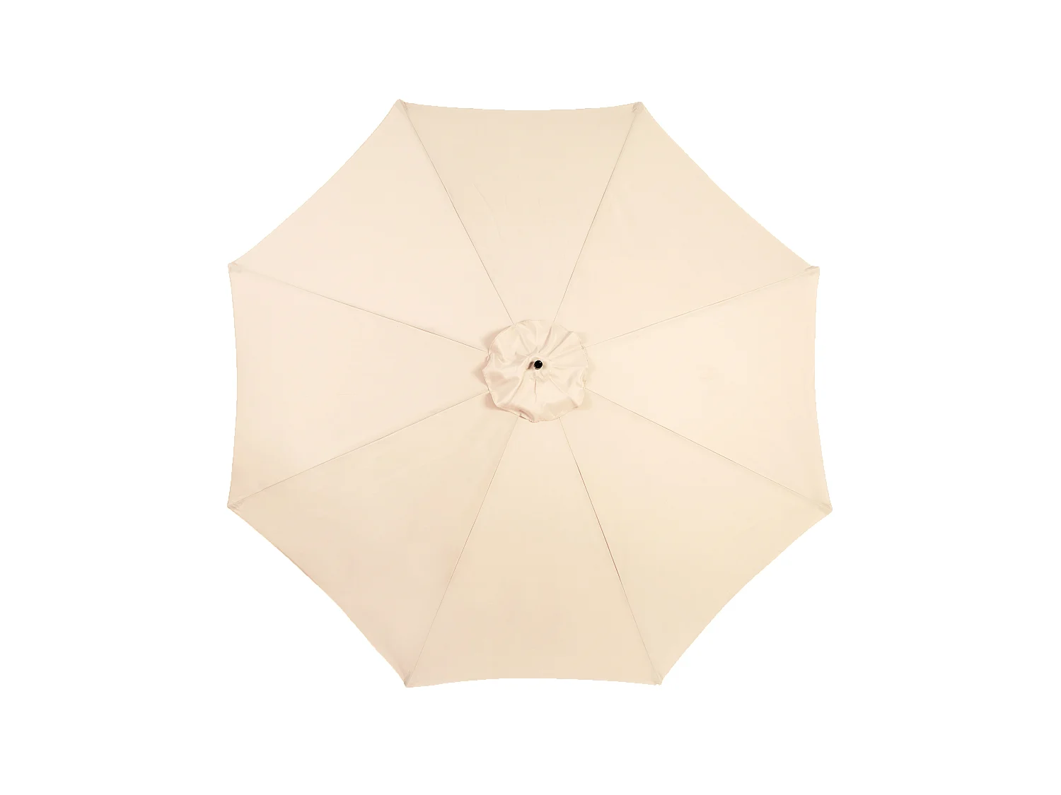 Parasol extérieur double face rectangulaire avec manivelle, structure en acier, kaki (4.5x4.5x3m)