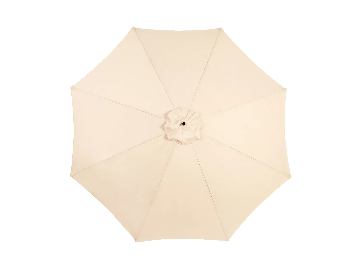 Dubbelzijdige rechthoekige buitenparasol met slinger, stalen frame, kaki (4,5x4,5x3m)