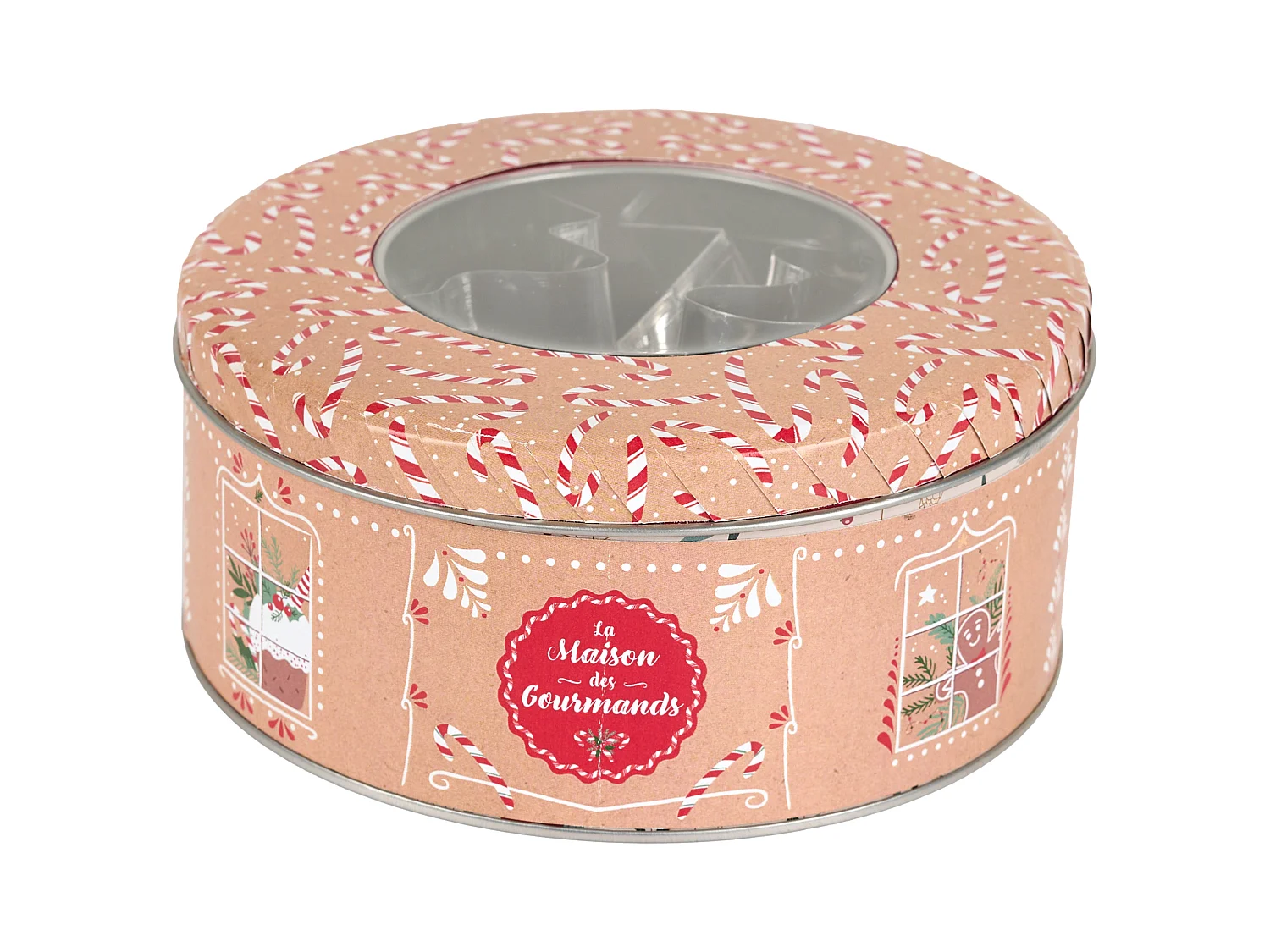 Boîte Métal Noël avec 10 Emporte-pièces Assortis