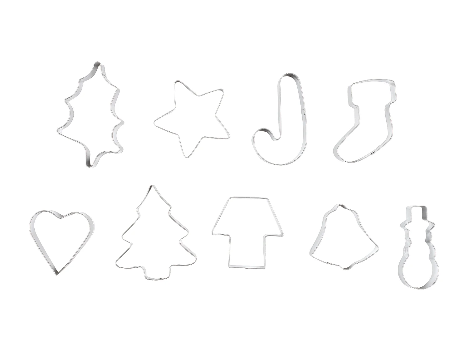 Boîte Métal Noël avec 10 Emporte-pièces Assortis