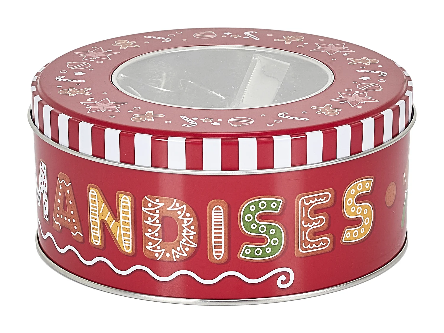 Boîte de 10 Emporte-Pièces "Noël" 13cm Rouge