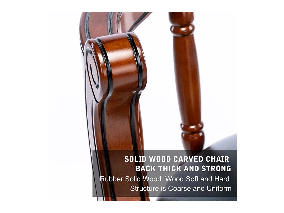 Tabouret de Bar Pivotant 360° en Cuir Véritable, Bois, Design Moderne, Bleu (54.8x54.8x96 cm)