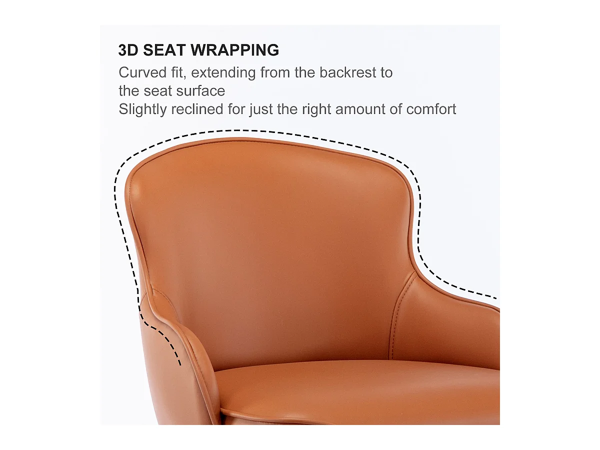 Tabouret de bar en acier inoxydable noir, cuir moderne, avec dossier, pivotant et hauteur réglable (52.5x52.5x116 cm)