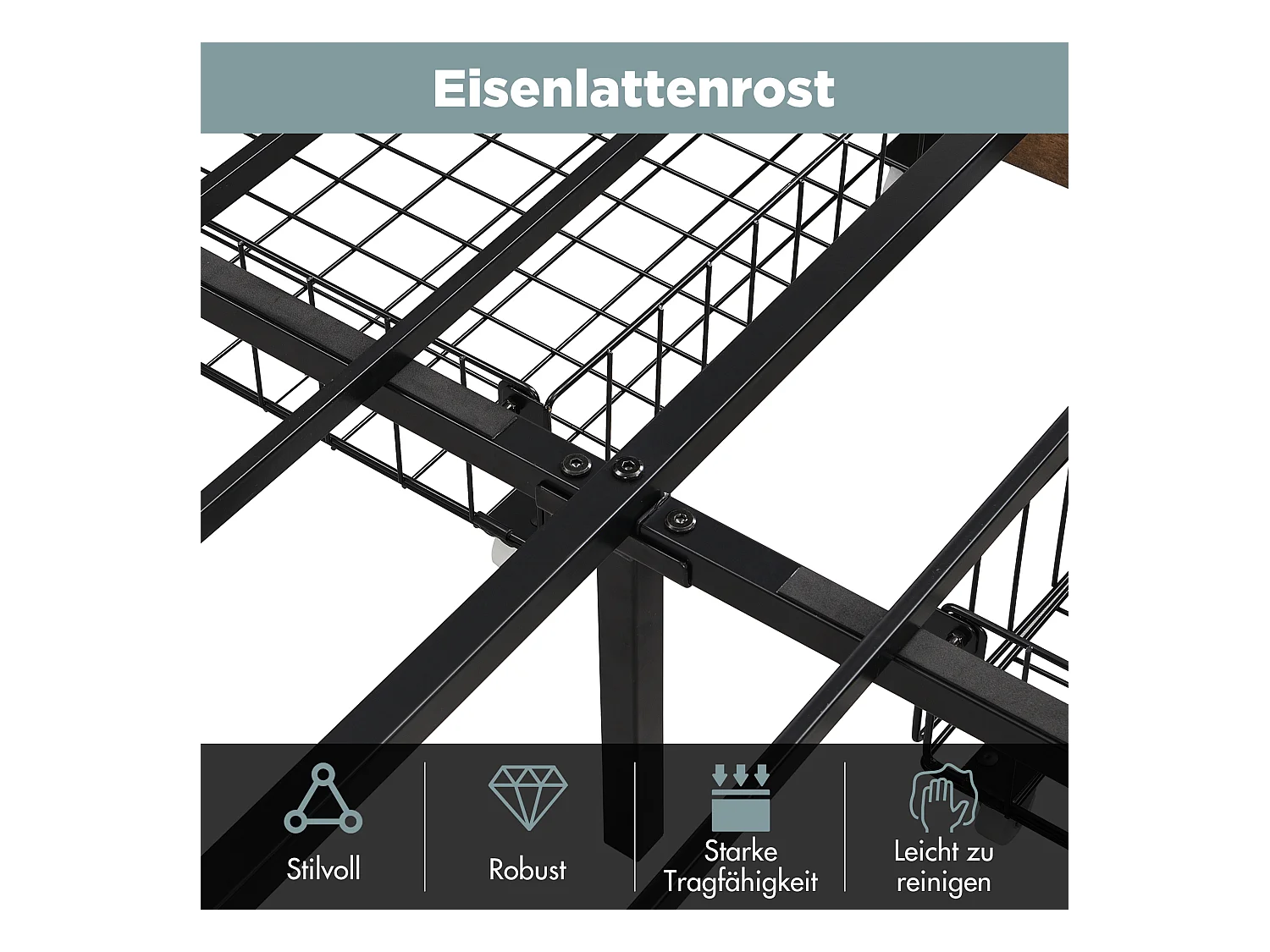 Lit rembourré avec LED, 140x200, hydraulique, avec 4 tiroirs, PU, noir (196.8x30.5x17.7 cm)