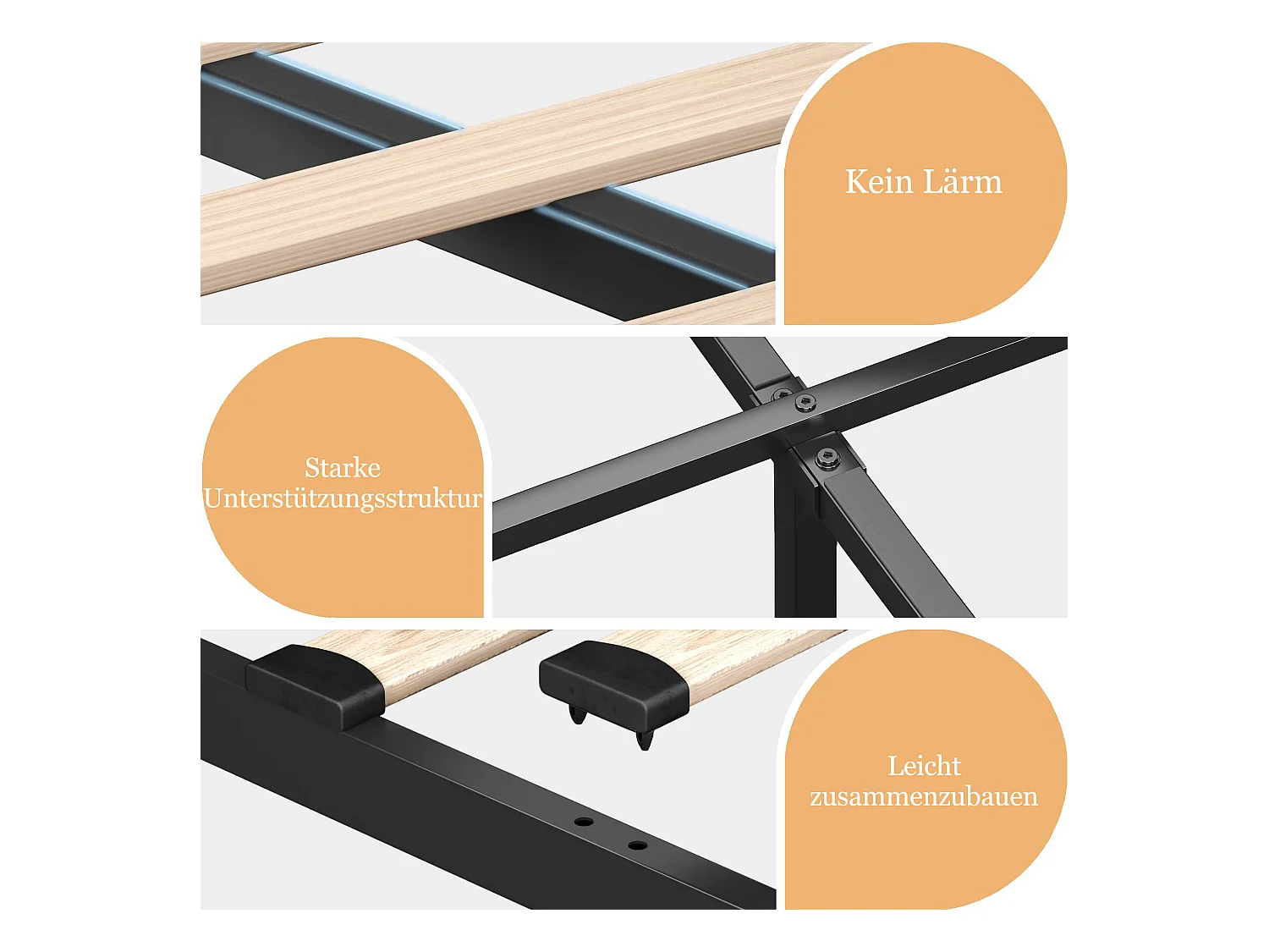 Lit coffre 160x200, fonction LED 360° Surround, télécommande/APP/bouton, avec tête de lit rembourrée et fonction de charge USB Type-C (avec matelas)