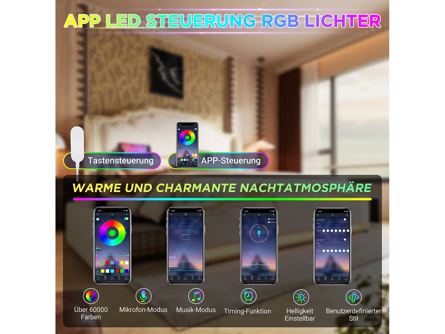 Lit double 160x200 avec 4 tiroirs, LED et USB-C, en velours beige (214x169x120 cm)