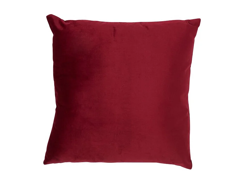 Almohadón cuadrado terciopelo rojo 45x45 cm