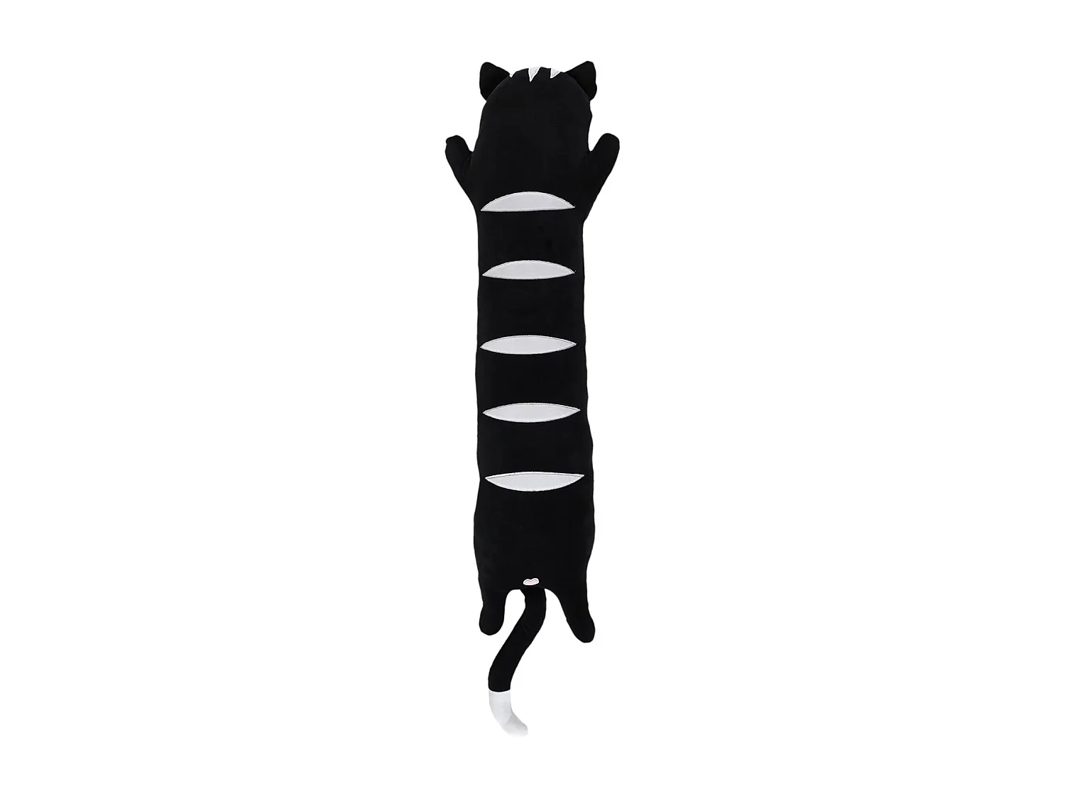 Peluche Allongee Chat Noir Noir
