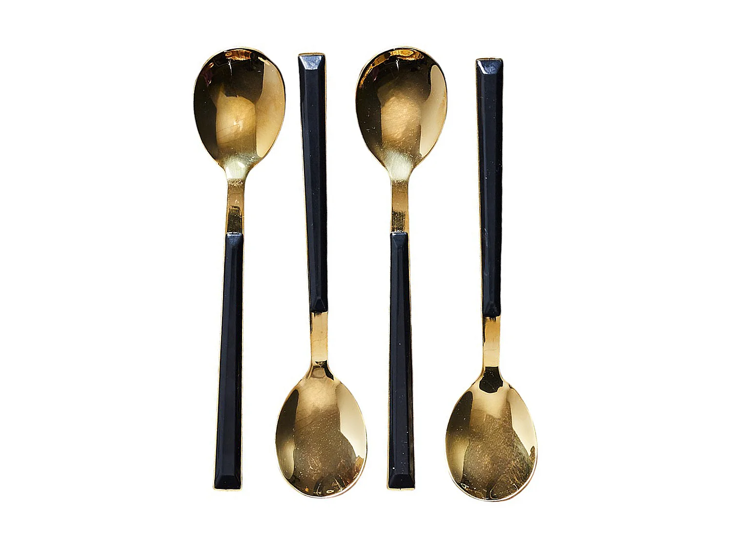 Cuillere A Dessert Noir X4 Charlotte Noir