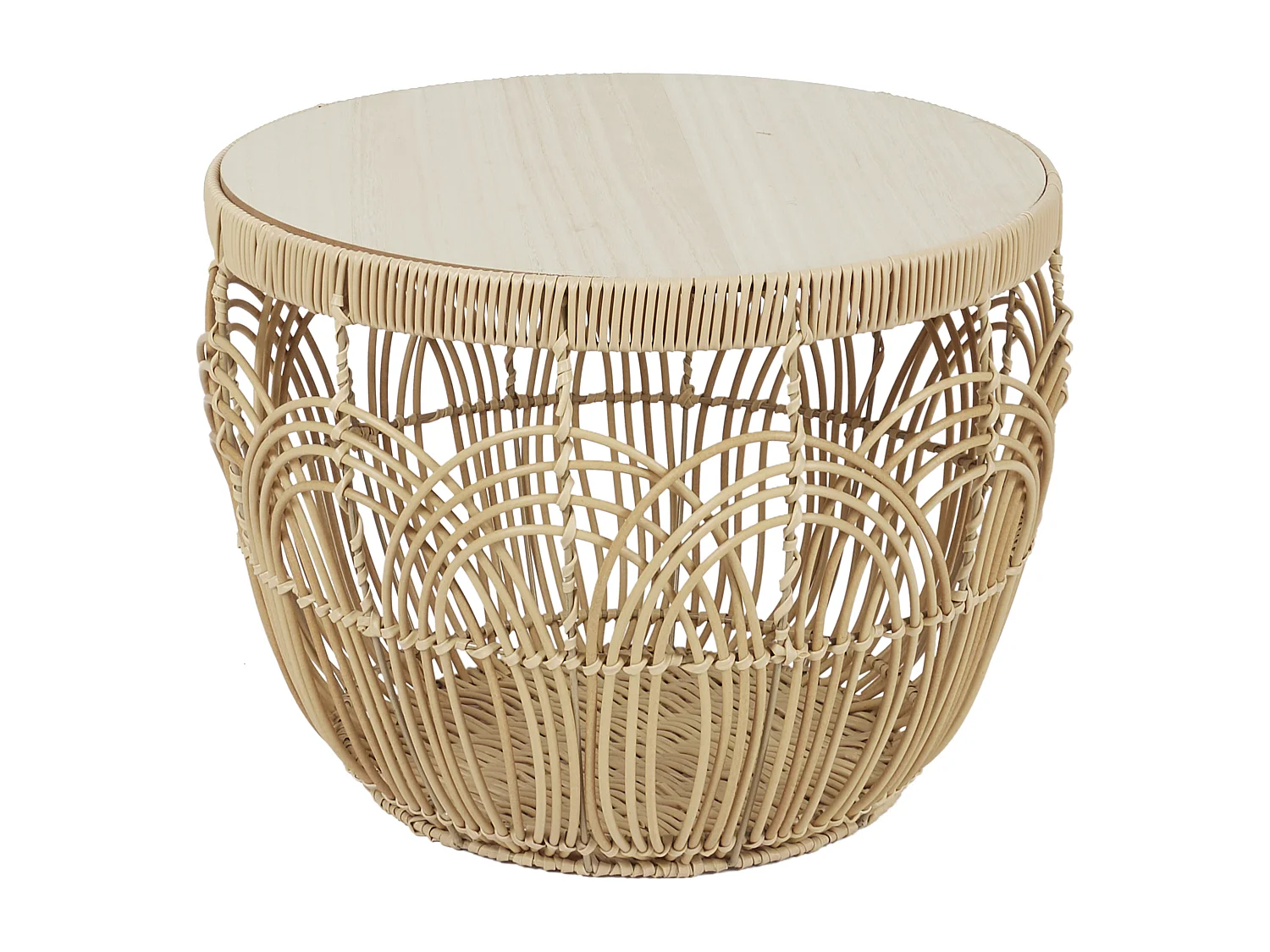 Table Gigogne X2 Java Beige, Marron