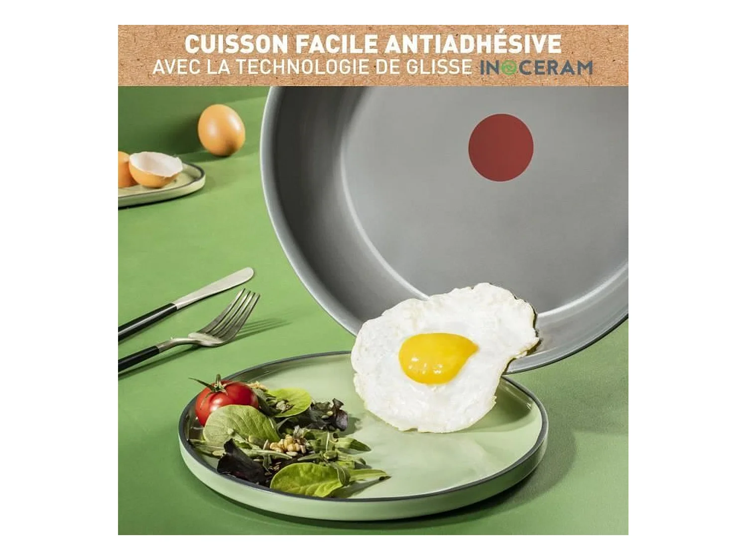 Tefal 24 cm koekenpan, inductie, antiaanbaklaag, vaatwasserbestendig