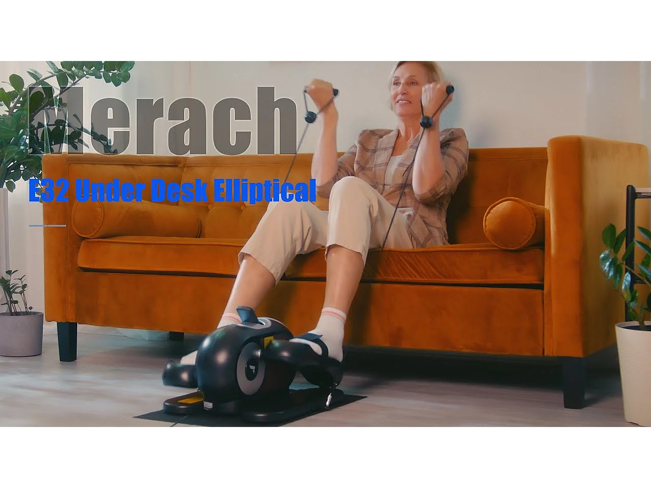 Mini Ellipsentrainer & Stepper – kompakter Crosstrainer mit 12 Widerstandsstufen, LCD-Display, platzsparend, Heimtrainer für Beine & Po