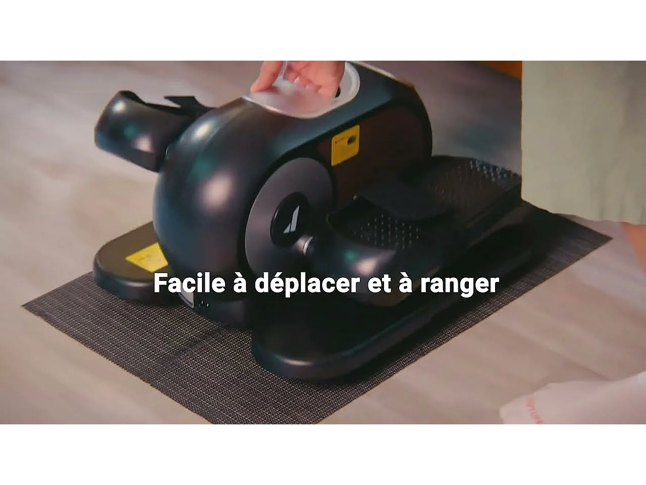 Mini Ellipsentrainer & Stepper – kompakter Crosstrainer mit 12 Widerstandsstufen, LCD-Display, platzsparend, Heimtrainer für Beine & Po