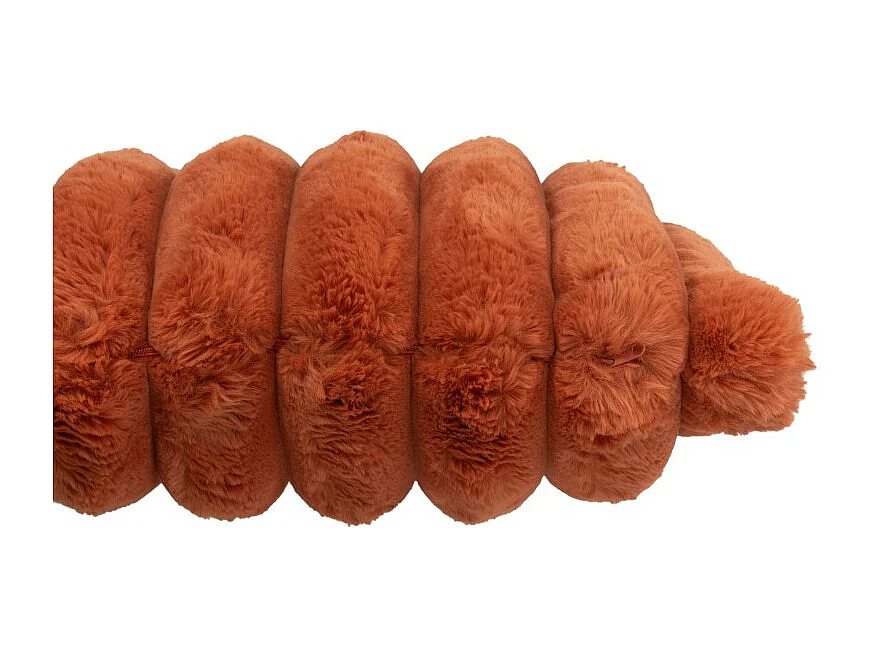 Cojín cuadrado de poliéster naranja 45x45x18 cm