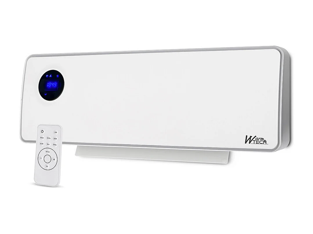 Radiateur soufflant céramique mural  oscillant 2000W - Warm Tech