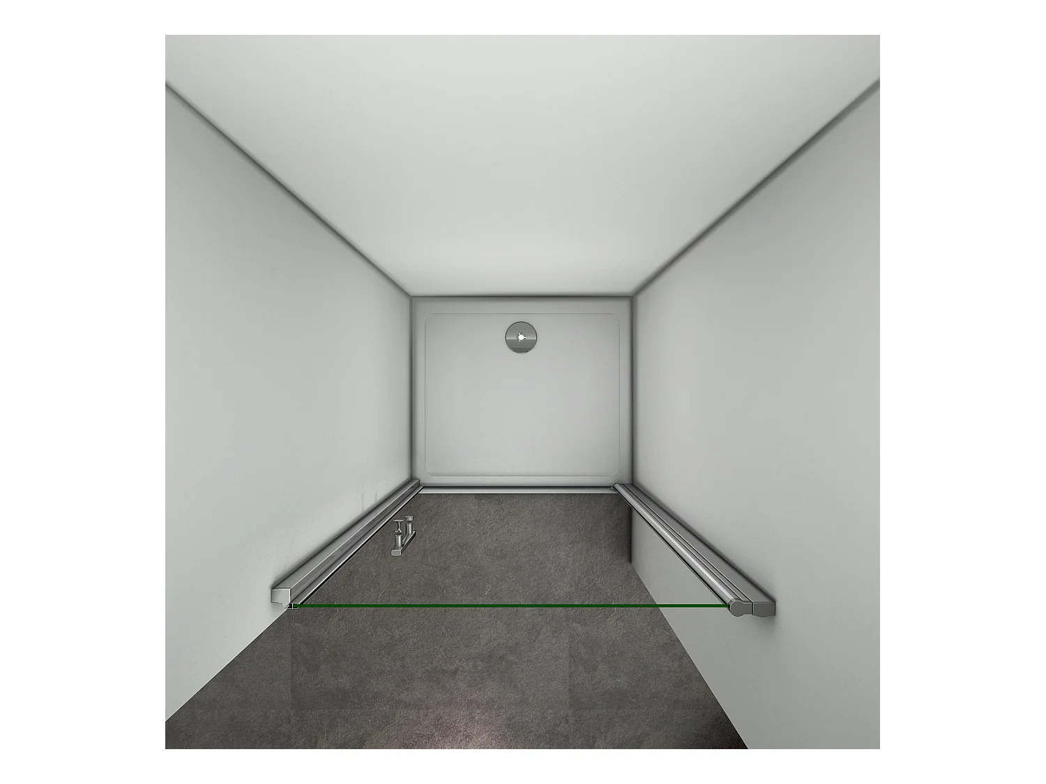 100x187cm Porta Doccia Per Nicchia Apertura Battente In Vetro 6 mm Temperato Trasparente Anticalcare Telaio Cromo Lucido