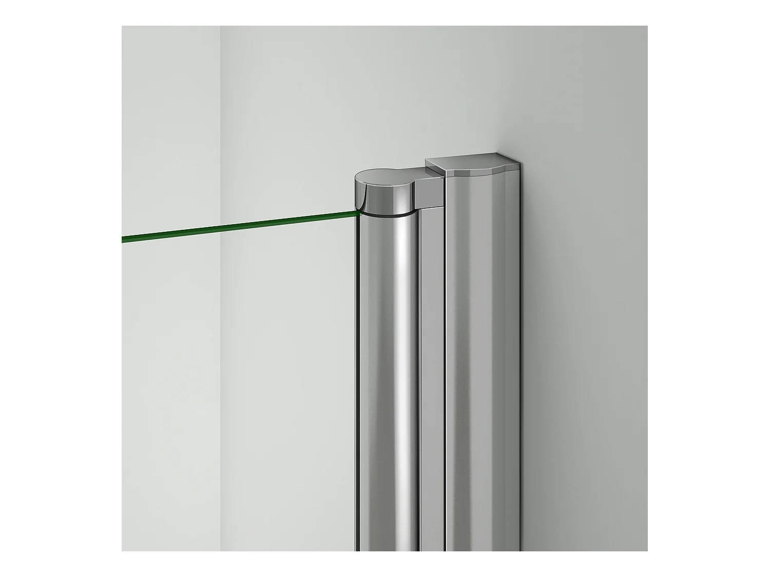 90x187cm Porta Doccia Per Nicchia Apertura Battente In Vetro 6 mm Temperato Trasparente Anticalcare Telaio Cromo Lucido