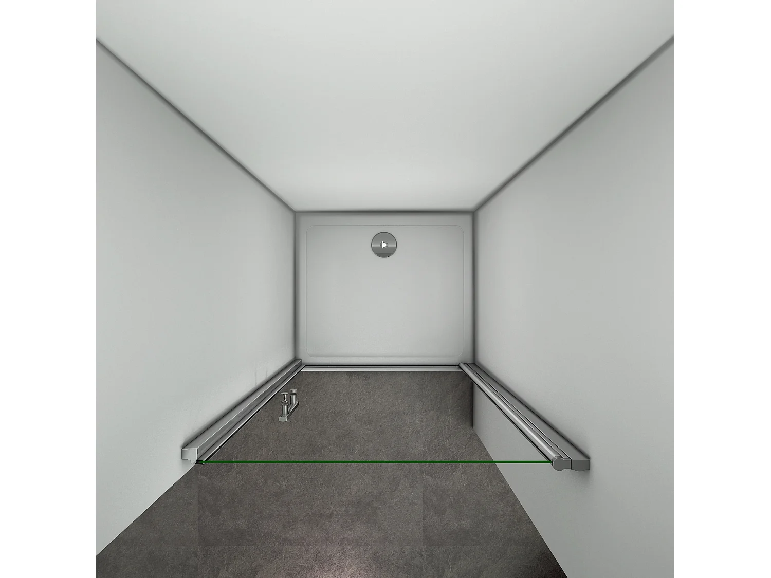 90x187cm Porta Doccia Per Nicchia Apertura Battente In Vetro 6 mm Temperato Trasparente Anticalcare Telaio Cromo Lucido