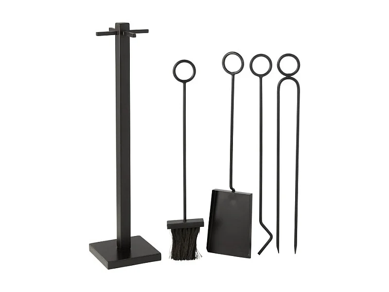 Accesorios para Braséros y chimeneas en metal negro H.76cm