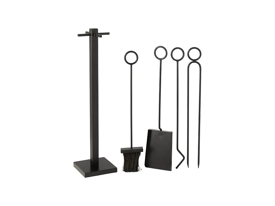 Accesorios para Braséros y chimeneas en metal negro H.76cm