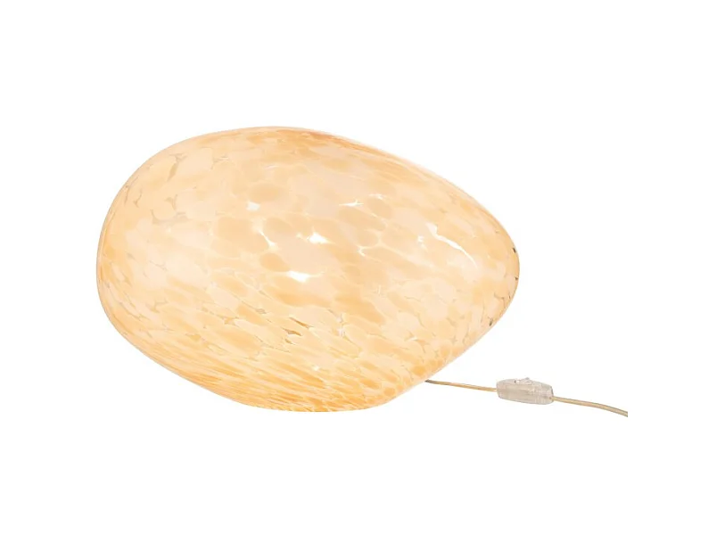 Lámpara de vidrio beige de 40x30x24 cm