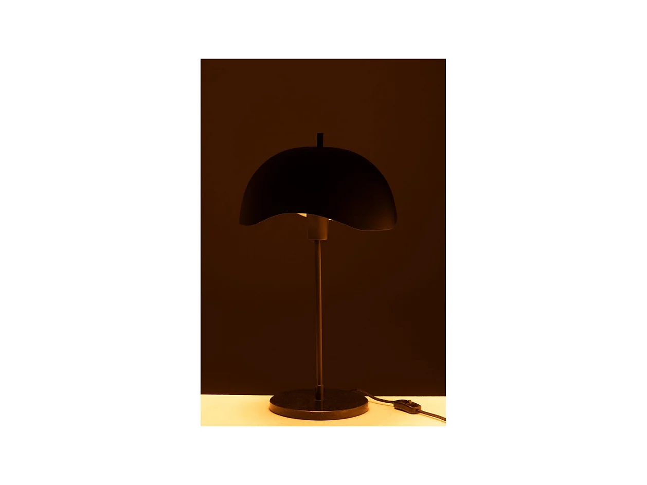 Lámpara de mesa de metal negro 30*30*56 cm