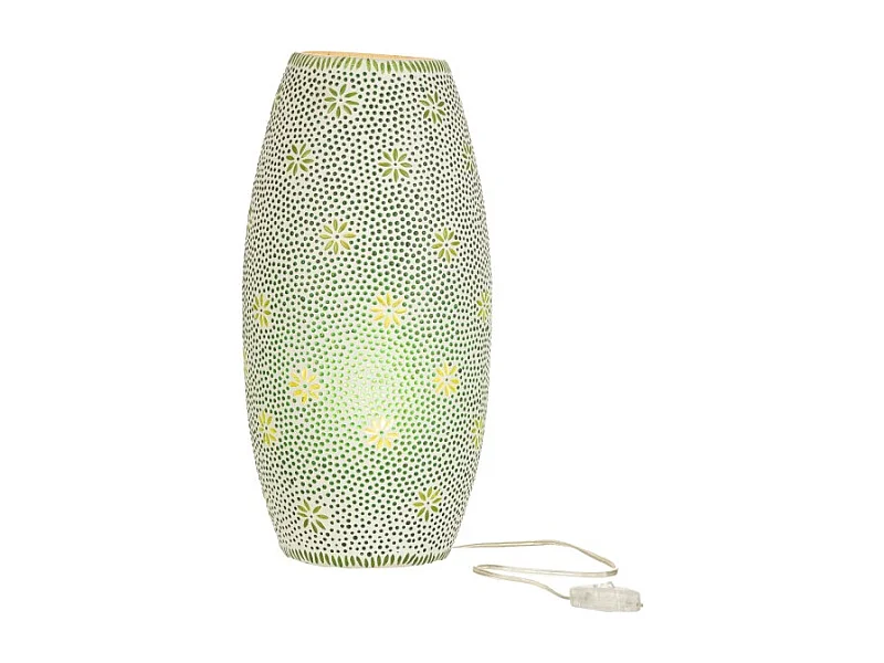 Lámpara de vidrio verde 25x25x41 cm