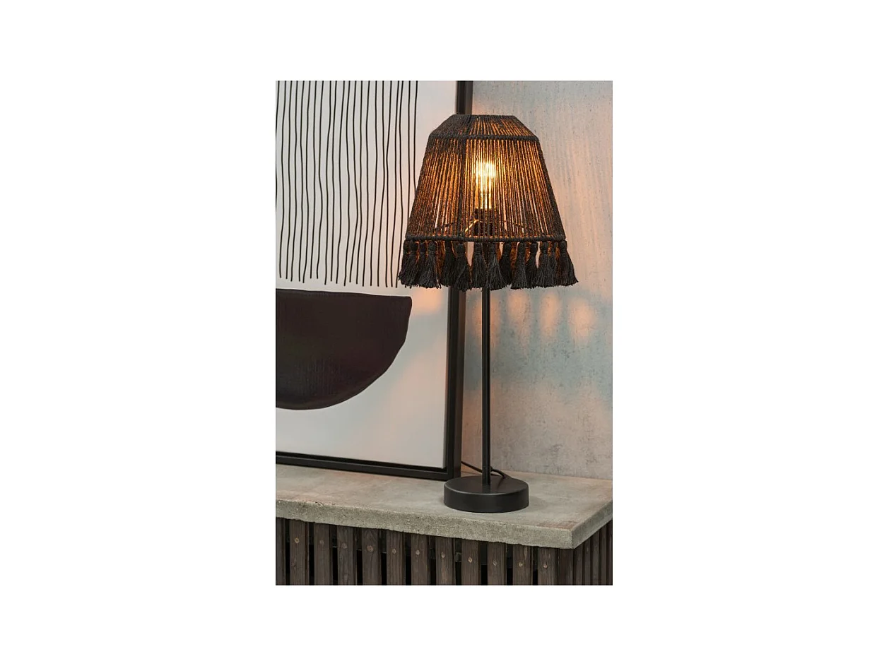 Lámpara de metal natural 22x22x60 cm