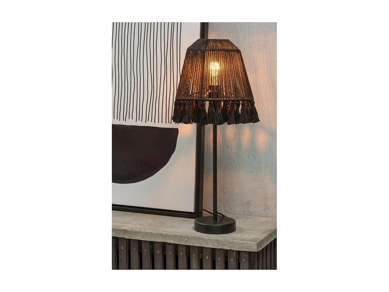 Lámpara de metal natural 22x22x60 cm