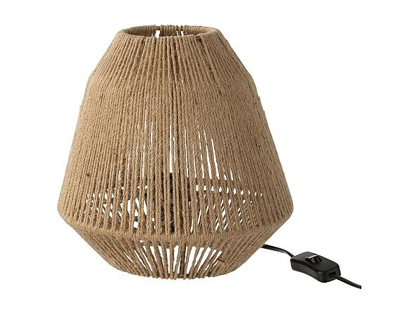 Lámpara de metal natural 22x22x26 cm